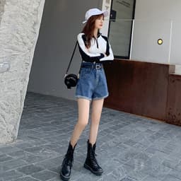 Thumbnail Quần short jean rách daduhey dáng ôm plus size thời trang mùa hè cho nữ 2
