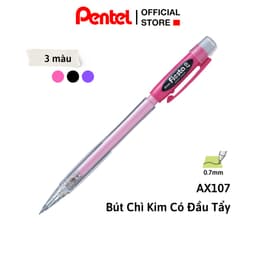 Thumbnail Bút Chì Kim Pentel Nhật Bản Fiesta AX107 Ngòi 0.7mm | Thiết Kế Thân Trong Đẹp Mắt |Trang Bị Đầu Tẩy Tiện Dụng | 3 Màu Vỏ 1