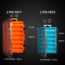Thumbnail Vương Quốc Hộp Câu 12 / 14 Ngăn Phụ Kiện Câu Cá Dụ Móc Hộp Bảo Quản Hai Mặt Chất Lượng Cao Mồi Móc Câu Cá Hộp 2