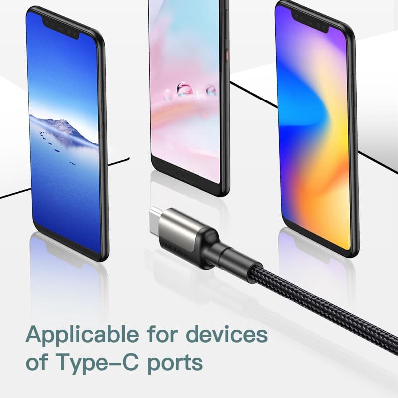 Ảnh Cáp Sạc Nhanh KUULAA Đầu Usb Type C 5A Cho Huawei Mate 20 Pro P20 Lite 4