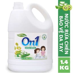Thumbnail Nước rửa chén On1 hương kiwi và aloe vera 1.4 Kg - gel rửa bát sạch bóng vết dầu mỡ N5007 3