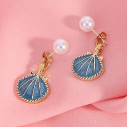 Thumbnail Khuyên tai Pinkdudu PD590 bằng hợp kim đính ngọc trai giả thời trang sang trọng cho nữ 4