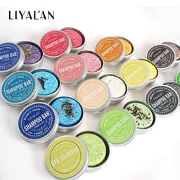 Thumbnail Xà phòng gội đầu LIYALAN chăm sóc tóc dạng rắn thuần chay từ thảo dược thiên nhiên trong hộp thiếc 55g 1