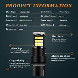 Thumbnail Đèn LED tín hiệu LYMOYO T20 1156 Ba15S cho xe hơi siêu sáng 1157w21w P21 5w 4