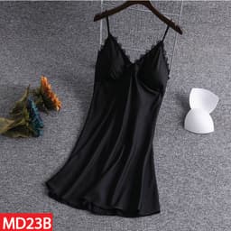 Thumbnail Đầm Ngủ HISEXY Lụa Satin Phối Ren Kèm Mút Ngực MD23 3