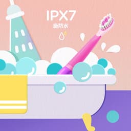 Thumbnail Bàn chải đánh răng điện Fairywill 2001 với 2 đầu bàn chải thay thế thoải mái an toàn cho trẻ em 4