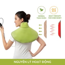 Thumbnail Đai Chườm Nóng Thảo Dược HAPAKU, Giảm Đau Vai Gáy, Thoái Hóa Đốt Sống Cổ, Lưu Thông Khí Huyết, Thư Giãn Ngủ Ngon 3