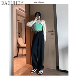 Thumbnail Quần jean nữ ống rộng lưng cao 4