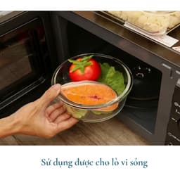 Thumbnail Hộp thuỷ tinh tròn Inochi nhiều dung tích, hộp đựng cơm văn phòng, hộp thủy tinh có nắp đậy 4