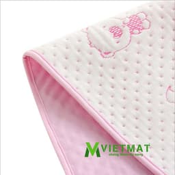 Thumbnail Tấm lót chống thấm cho bé VIETMAT các size 1,2x2m - 1,4x2m - 1,6x2m - 1,8x2m và 2,2x2m màu Hồng 1