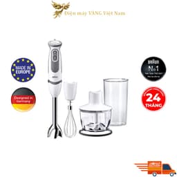 Thumbnail Máy xay cầm tay thế hệ mới Braun MQ5200 MQ5235 1000W, số 1 thế giới, chống văng độc quyền, xay nhanh, hàng chính hãng 2