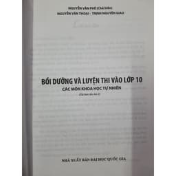 Thumbnail Sách - Bồi dưỡng và luyện thi vào lớp 10 trung học phổ thông các môn Khoa Học Tự Nhiên 1