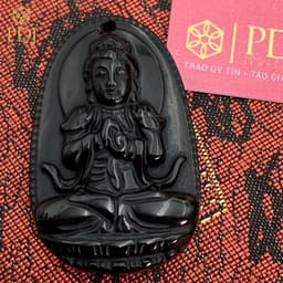 Thumbnail Mặt phật bản mệnh Như Lai Đại Nhật - tuổi Mùi, tuổi Thân - tặng kèm dây dù đeo và hộp đựng - M000090 - Trang sức PDJ 3