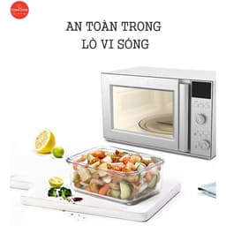Thumbnail Hộp Thủy Tinh Bảo Quản Thực Phẩm Chịu Nhiệt COBACOOK Hình Tròn-CBHR400XA 4