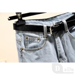 Thumbnail Daduhey Quần Jean Nữ Lưng Cao Ống Rộng Phong Cách Hàn Quốc Thời Trang 2020 3