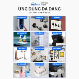 Thumbnail Combo 10 Miếng Dán 2 Mặt Siêu Dính MIFAN - Chống Thấm Chịu Nước Siêu Bền Chắc, Siêu Chịu Lực - Keo Dày 3
