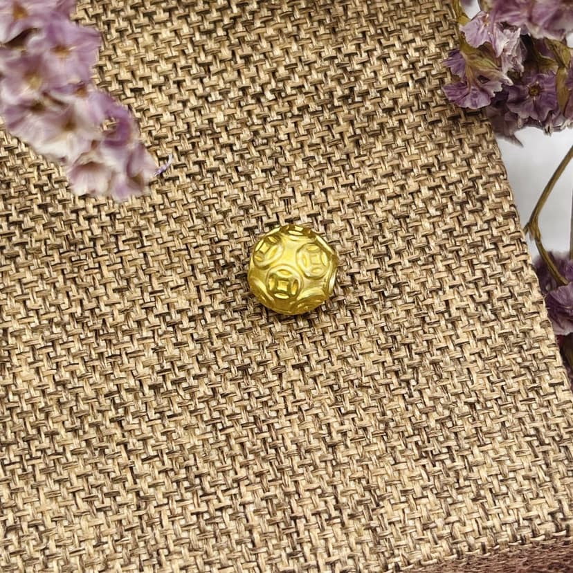 Ảnh Charm bi bạc si vàng PDJ dùng để mix với vòng đá phong thủy - Trang sức PDJ 4