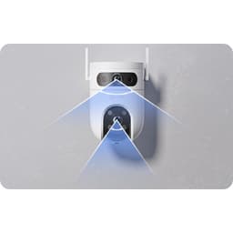 Thumbnail Camera wifi ngoài trời Ezviz H9C 10MP 2 mắt kép 3