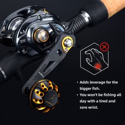 Thumbnail Gomexus Tay quay máy câu cá bằng carbon cho Daiwa Shimano Kastking Okuma Abu LC 8 x 5mm/ 7 x 4mm tay quay máy đứng 3