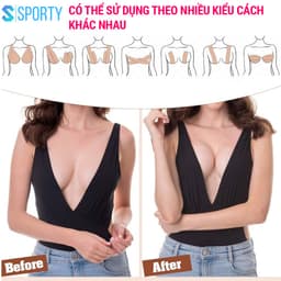 Thumbnail Băng keo dán ngực, nâng ngực dành cho nữ ML8, bám dính chắc chắn có thể tạo nhiều kiểu SPORTY 4