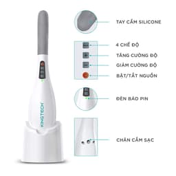Thumbnail Máy Massage Cầm Tay KINGTECH LUX-450 Mát Xa Toàn Thân, Chuyên Sâu Vai Cổ, Lưng, Chân, Tay - Quà Tặng Cao Cấp 3