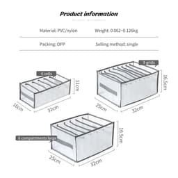 Thumbnail Hộp đựng quần áo JUJIAJIA dạng lưới thoáng khí chất lượng cao đa năng tiện lợi hộp đựng quần áo 1