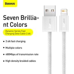 Thumbnail Dây cáp sạc nhanh BASEUS cổng USB cáp sạc nhanh cho ip 13 Pro 12 mini pro max 3