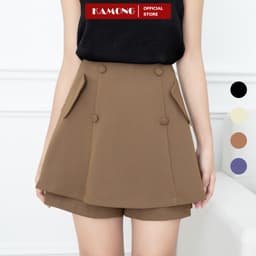 Thumbnail Quần short nữ giả váy KAMONG dáng chân váy ngắn thiết kế cao cấp. 1