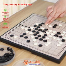 Thumbnail Bộ Cờ Vây Nam Châm Chọn Kích Thước Siêu To 37*37Cm, Trò Chơi Cờ Caro Cao Cấp, Có Bàn Là Hộp Đựng Hãng Amalife 4