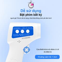 Thumbnail Cofoe Nhiệt Kế hồng ngoại thông dụng đo chính xác qua trán/tai tránh tiếp xúc chất lượng cao 4