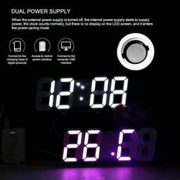 Thumbnail Đồng hồ LED 3D JUJIAJIA đèn ngủ giá rẻ cảm quang thông minh sáng tạo thích hợp để bàn đèn decor phòng ngủ chill đèn led trang trí phòng ngủ đèn ngủ cảm ứng đèn ngủ để bàn đèn học chống cận 2