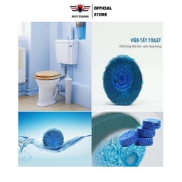 Thumbnail Combo 5 bịch 50 viên Tẩy Bồn Cầu Huy Tưởng Khử Mùi, Ngăn Khuẩn, Sạch Sáng khối lương 300gg 2