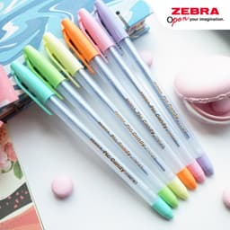 Thumbnail Bút bi nắp Pic Candy 0.7mm hộp 12 cây mực xanh - Zebra [Chính hãng] 1