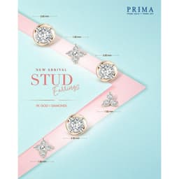 Thumbnail PRIMA Bông Tai Kim Cương 2.3 ly -  9K - BST Stud Earrings (1 chiếc) - 991E1478 2