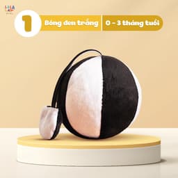 Thumbnail Đồ Chơi Bóng Vải Xúc Xắc Vui Nhộn Kích Thích Thị Giác Cho Trẻ Sơ Sinh Look, Look! Ball - Lalala Baby 1