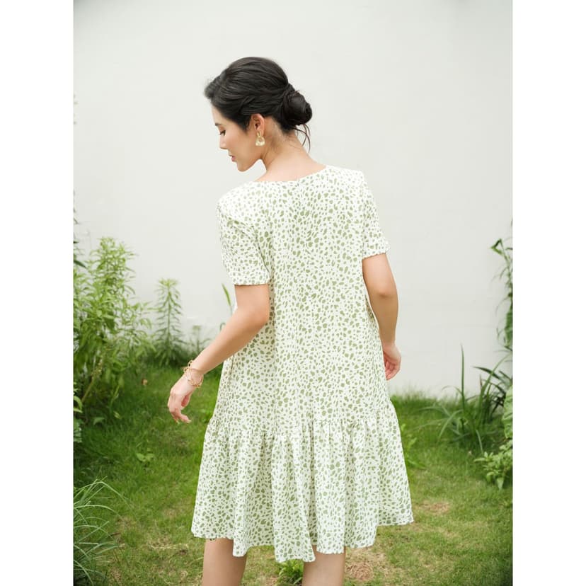 Ảnh De Leah - Đầm Suông Đuôi Cá Ngắn Tay - Thời Trang Thiết Kế 1
