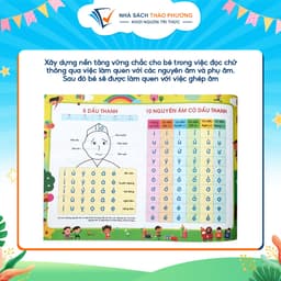 Thumbnail Sách - Tập đánh vần Tiếng Việt theo sơ đồ tư duy phiên bản mới 4.0 (có âm thanh, quét mã QR) 2