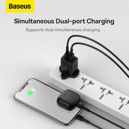 Thumbnail Cốc sạc nhanh Baseus hai cổng USB EU 2.1A Max tiện lợi 4