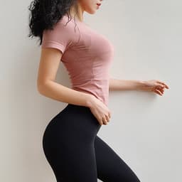 Thumbnail MOVING PEACH Áo thun tập yoga / thể hình chuyên dụng cho nữ ETY 3