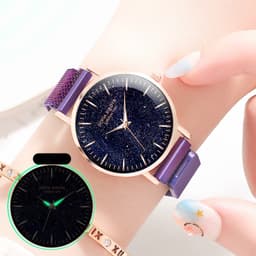 Thumbnail Đồng Hồ Đeo Tay XIAOYA 1306 Dây Kim Loại Nút Bấm Từ Tính Dành Cho Nữ 3