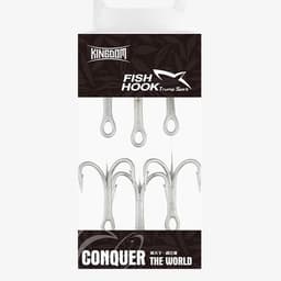 Thumbnail Set 6 móc câu cá Kingdom bằng thép carbon cao cấp chống ăn mòn 9626 4