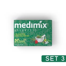Thumbnail Set 3 Xà Phòng Medimix 18 Loại Thảo dược Ayurveda Tác Động Nhanh 125g/bánh 2