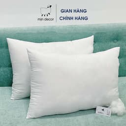 Thumbnail Đôi Ruột Gối Nằm Bông Ép Osaka Mịn Decor, Ruột Gối Bông Gòn Có Khoá Kéo 45x65cm, Mềm Êm 3