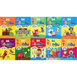 Thumbnail Sách - Combo Bé tô màu phiên bản song ngữ Việt - Anh (10 quyển) 4