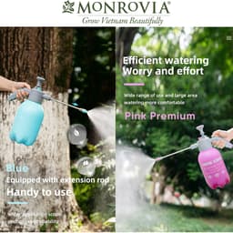Thumbnail Bình xịt tưới cây MONROVIA phun sương tưới cây cảnh, vòi dài, tặng vòi ngắn, màu xanh, tiêu chuẩn Châu Âu 2