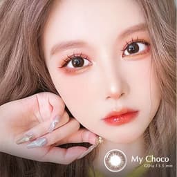 Thumbnail Lens nâu có độ cận MY CHOCO hiệu Angel Eyes có độ từ 0 - 8 độ, dòng kính áp tròng nâu tự nhiên phù hợp đeo hằng ngày 3