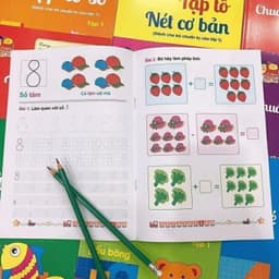 Thumbnail Sách - Bộ hành trang cho bé vào lớp 1 tập tô tập viết chữ, số - 10 quyển kèm bút chì và tẩy 3