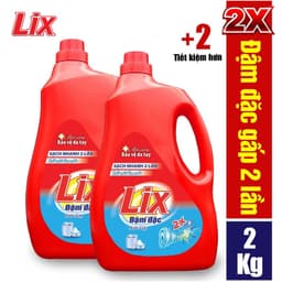 Thumbnail Combo 2 chai nước giặt Lix đậm đặc hương hoa chai 2kg làm sạch cực nhanh vết bẩn - 2C-NG201 1