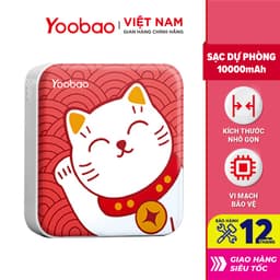 Thumbnail SẠC DỰ PHÒNG 10000mAh YOOBAO YB-6024 - Kèm đèn LED - Sạc đồng thời 2 thiết bị - Hãng phân phối chính thức 1