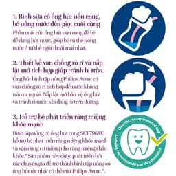 Thumbnail Philips Avent bình tập uống có ống hút 200ml bé từ 9 tháng SCF796/00 4